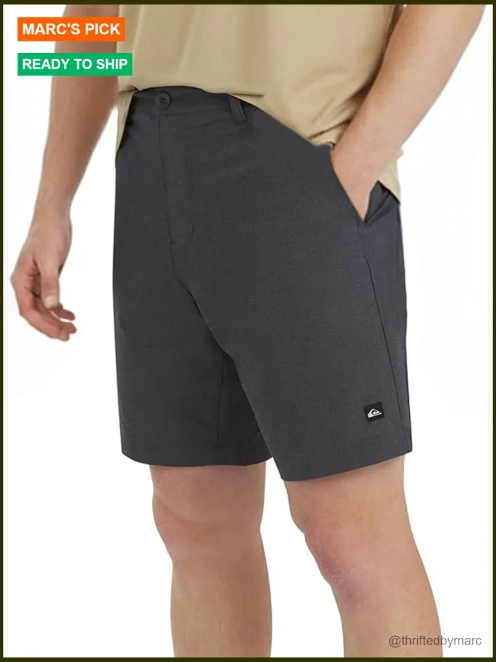 Regular Fit Hybrid Shorts with Fixed Waist, 4-Way Stretch, Quick Dry